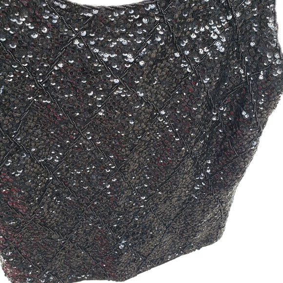 Vintage sequined wool top - Picture 2 of 7